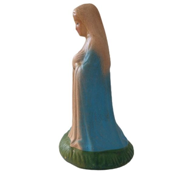 Vintage Ceramic Mary Nativity Replacement Figure Figurine Christmas Pottery - Picture 4 of 16